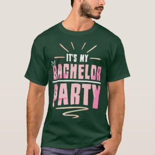 Camiseta Es mi fiesta de soltero novia novio equipo