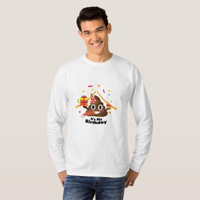 Camiseta Es mi fiesta del chica del muchacho de los niños (Anverso completo)