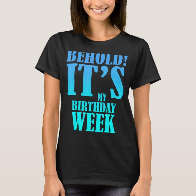 Camiseta Es mi Fiesta familiar de cumpleaños de la semana d (Anverso)