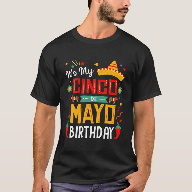Camiseta Es mi Fiesta gracioso de cinco de mayo (Anverso)