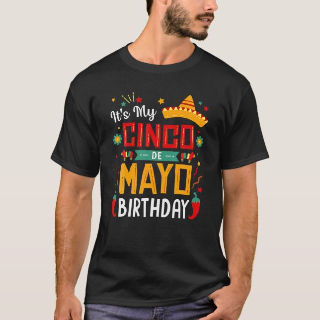 Camiseta Es mi Fiesta gracioso de cinco de mayo (Anverso)