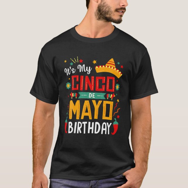 Camiseta Es mi Fiesta gracioso de cinco de mayo (Anverso)
