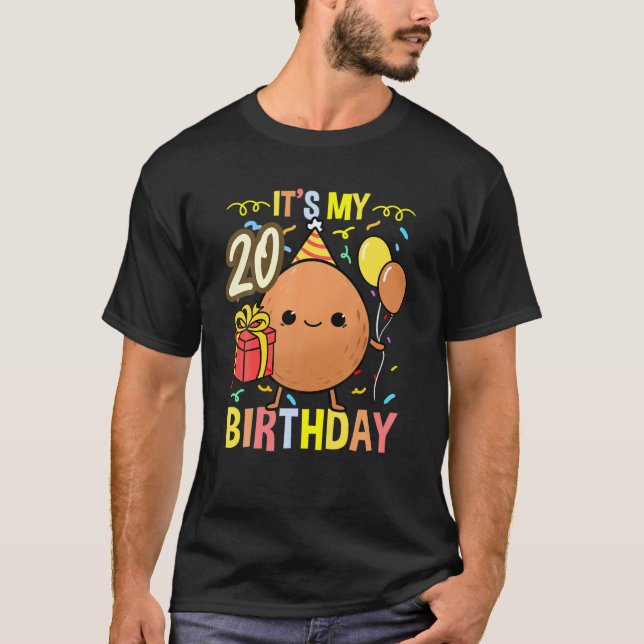 Camiseta Es Mi Fruta De Coco De Cumpleaños 20 (Anverso)