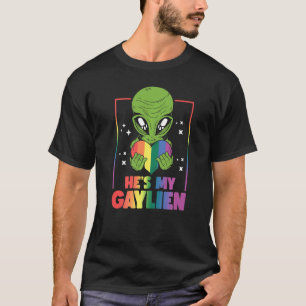 Camiseta Es mi Gaylien LGBTQ+ Gay Heart LGBT Rainbow Prid