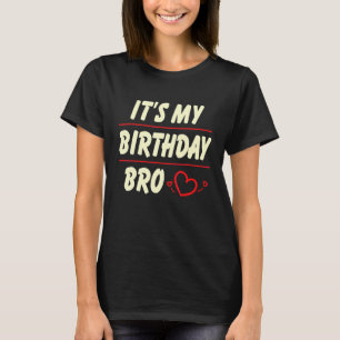 Camiseta Es mi hermano de cumpleaños para hermano menor y j