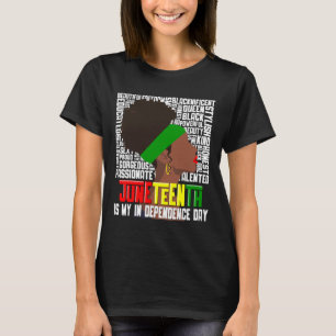 Camiseta ¿Es mi independencia feliz día de la mujer negra?