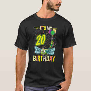 Camiseta Es mi insecto de la libélula en mi vigésimo cumple