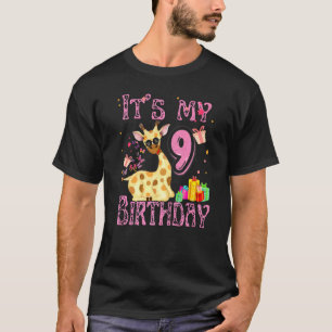 Camiseta Es mi jirafa de cumpleaños de Chicas de 9 años Gir