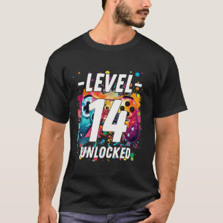 Camiseta Es mi juego de cumpleaños número 14 en el videojue