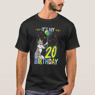Camiseta Es mi lobo de cumpleaños número 20