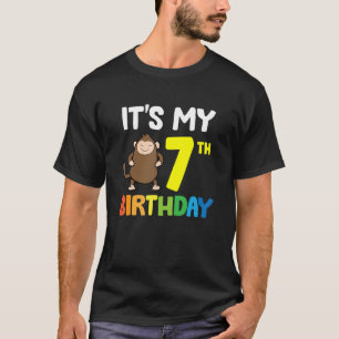 Camiseta Es mi mono de cumpleaños número 7