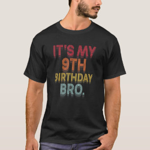 Camiseta Es mi Noveno Bro Noveno Fiesta de Día B para niño