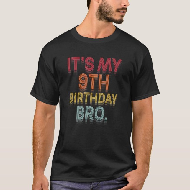 Camiseta Es mi Noveno Bro Noveno Fiesta de Día B para niño (Anverso)