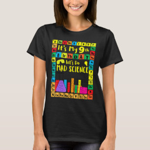 Camiseta Es mi noveno cumpleaños. Hagamos el tema de la cie