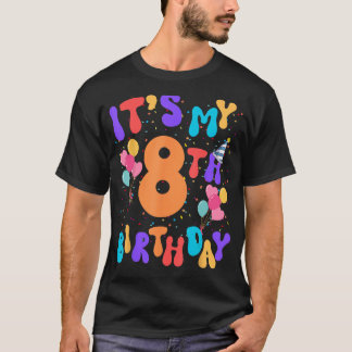 Camiseta Es mi octavo cumpleaños, 8 años, Decorati