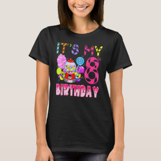 Camiseta Es mi octavo cumpleaños, Candy Candyland Chica de 