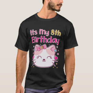 Camiseta Es mi octavo cumpleaños, Chicas de gatito gatito F