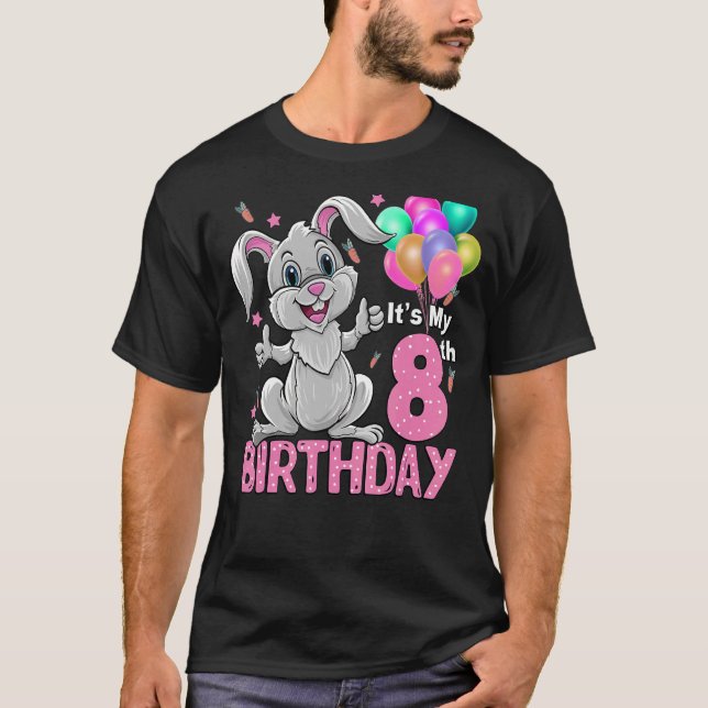 Camiseta Es mi octavo cumpleaños Conejo 8 años O (Anverso)