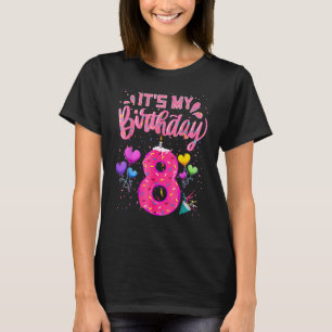 Camiseta Es mi octavo cumpleaños Doughnut feliz de tener oc