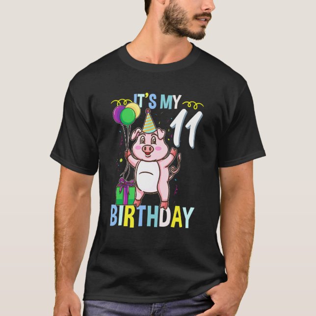 Camiseta Es mi onceavo cumpleaños (Anverso)