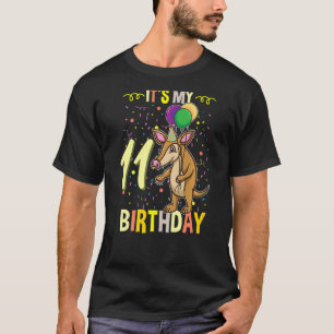 Camiseta Es mi onceavo cumpleaños, Anteater Aardvark