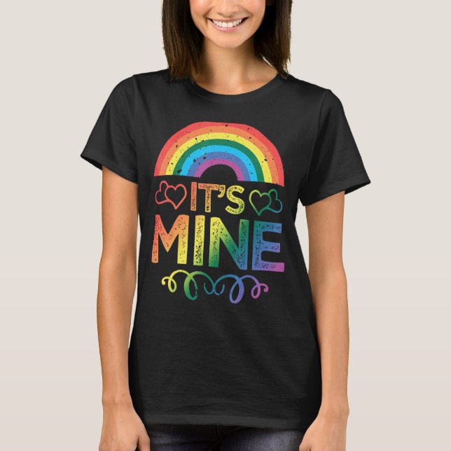 Camiseta es mi orgullo LGBTQ+ Gay Rainbow Pride amor LGBT (Anverso)