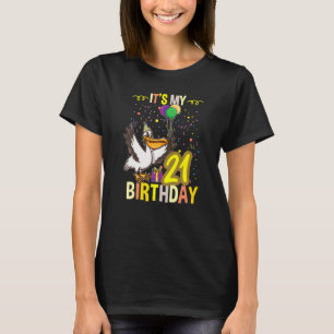 Camiseta Es mi pájaro pelícano de cumpleaños número 21