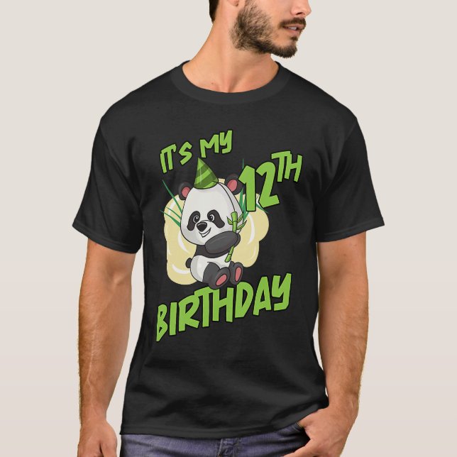Camiseta Es Mi Panda de 12 Años (Anverso)