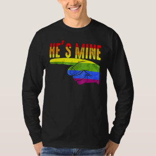 Camiseta Es mi pareja gay minera coincidiendo con Lgbtq