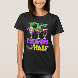 Camiseta Es mi paro ebrio de media pareja Mardi Gras Wi