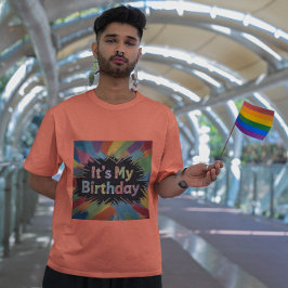 Camiseta Es mi parto geométrico confetti