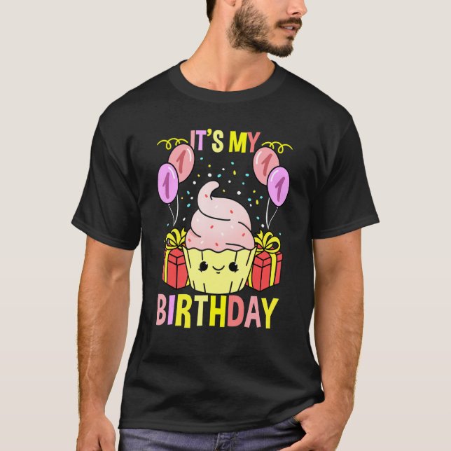 Camiseta Es mi pastel de cumpleaños (Anverso)