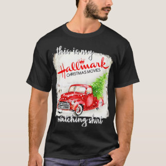 Camiseta es mi película Navidades de Hallmark viendo la cam