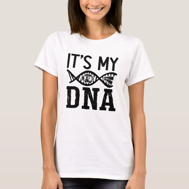 Camiseta Es mi pesca de altura de ADN bucear libre (Anverso)