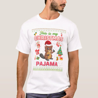 Camiseta Es mi pijama de Navidad
