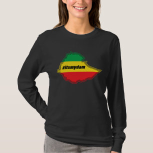 Camiseta Es mi presa en el mapa y la bandera etíopes