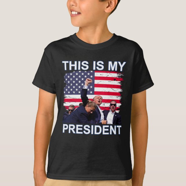 Camiseta ¿Es mi presidente Trump las elecciones de 2024? (Anverso)