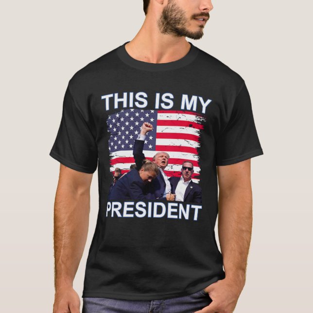 Camiseta ¿Es mi presidente Trump las elecciones de 2024? (Anverso)