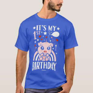 Camiseta Es mi primer cerdito de cumpleaños