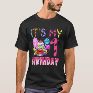 Camiseta Es mi primer Chica de cumpleaños Candy Candyland