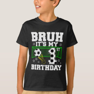 Camiseta Es mi primer cumpleaños niño fútbol 1 año de edad