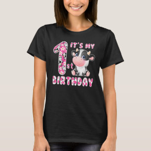 Camiseta Es mi primer cumpleaños niños de 1 año de edad de