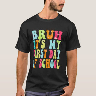 Camiseta Es mi primer día de clases Chicos Profesor de vuel