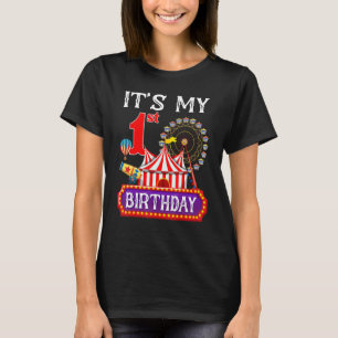 Camiseta Es mi primer tema de circo de cumpleaños Carni