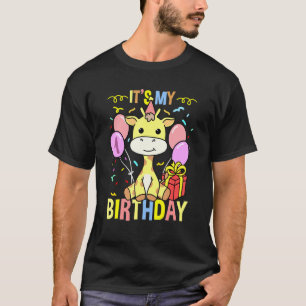 Camiseta Es mi primera jirafa de cumpleaños