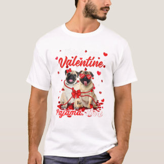 Camiseta Es Mi Pug De Pijama Del Día De San Valentín 