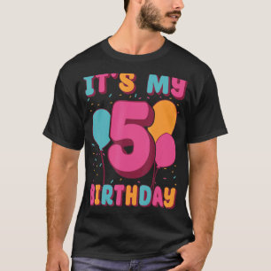 Camiseta Es mi quinto cumpleaños