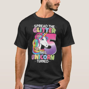 Camiseta Es mi quinto cumpleaños Chica 5 años 2017 Un
