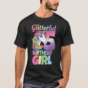 Camiseta Es mi quinto cumpleaños Chica 5 años 2017 Un