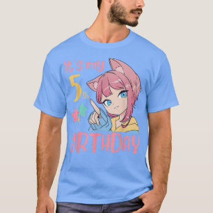 Camiseta Es mi quinto cumpleaños, Chica de cumpleaños de An